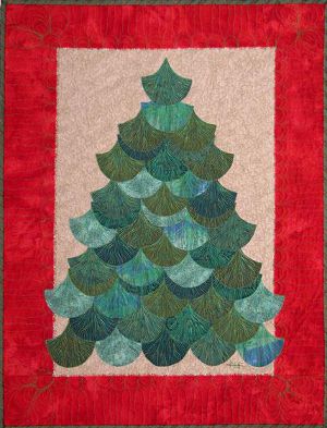 Ginkgo Christmas Tree an Art Quilting Workshop by Ann Fahl Cover