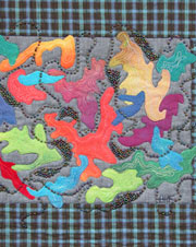 Beaded Improvisation IV Art Quilt