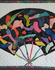 Celebration Fan II Art Quilt