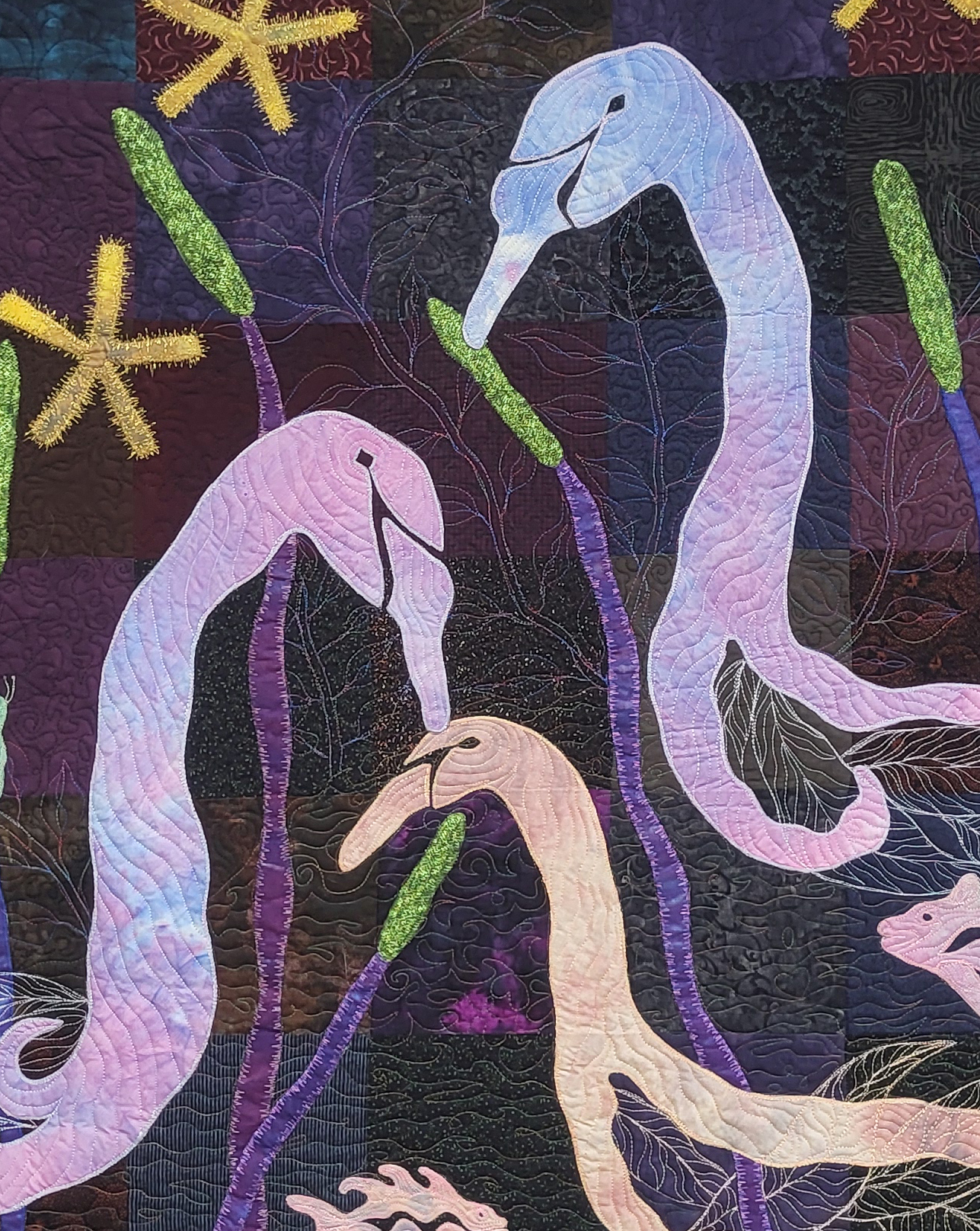 Dreaming Under the Stars Art Quilt