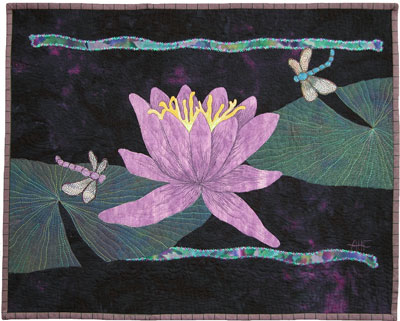 Water Lily with Dragonflies